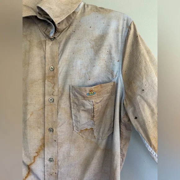 VIVIENNE WESTWOOD Capsule Brown Classic Krall Shirt - Picture 9 of 16